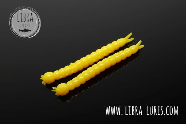 Libra Lures Slight Worm  38mm Cheese , Yellow 007